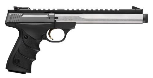 Browning 051590490 Buck Mark Contour SR 22 LR 10+1 5.63" 7.65" Stainless Steel Threaded Barrel, Stainless Serrated Slide, Aluminum Frame, Picatinny Rail, Black URX Grip                                