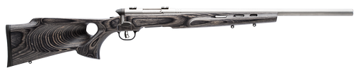 Savage Arms 96972 B.MAG Target Full Size 17 WSM 8+1 22" Matte Stainless Heavy Barrel, Matte Drilled & Tapped Stainless Steel Receiver, Matte Gray Thumbhole Laminate Stock, Right Hand                  