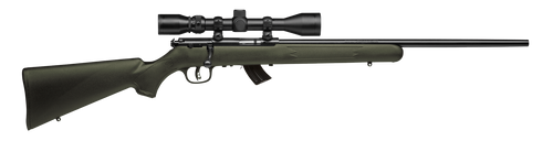 Savage Arms 26721 Mark II FXP 22 LR Caliber with 5+1 Capacity, 21" Barrel, Matte Blued Metal Finish & OD Green Synthetic Stock Right Hand (Full Size) Includes 3-9x40mm Scope                           