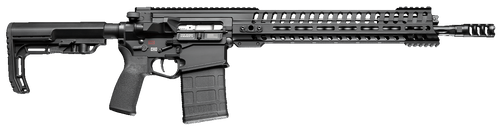 Patriot Ordnance Factory 01235 Revolution Gen4 7.62x51mm NATO 20+1 16.50" Nitride Treated Match Grade Barrel, Black Anodized Gen 4 Lower Receiver, Mission First Tactical Furniture, Ambidextrous       