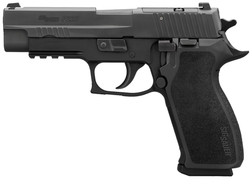 Sig Sauer 220R45BSER2 P220  Full Size Frame 45 ACP 4.40" Nitron Stainless Steel Slide Black Anodized Black E2 Grip                                                                                      