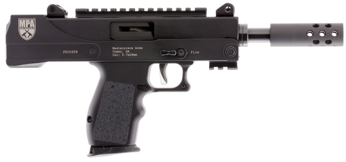 MasterPiece Arms 57DMG Defender  5.7x28mm 20+1 5" Threaded Barrel w/Muzzle Brake, Machined Aluminum Lower Receiver w/Picatinny Accessory Rail, Compatible w/FN 57 20rd & 30rd Magazines, Aluminum Grips 