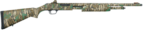 Mossberg 50133 500 Turkey Full Size 410 Gauge Pump 3" 5+1 20" Mossy Oak Greenleaf Vent Rib Barrel & Optics Cut Steel Receiver, Mossy Oak Greenleaf Synthetic Stock, Holosun 407K Red Dot                
