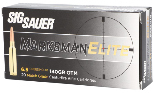 Sig Sauer E65CM120 Marksman Elite  6.5 Creedmoor 140 gr Open Tip Match 20 Per Box/ 10 Case                                                                                                              