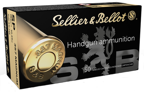 Sellier & Bellot SB357B Handgun  357Mag 158gr Soft Point 50 Per Box/20 Case                                                                                                                             