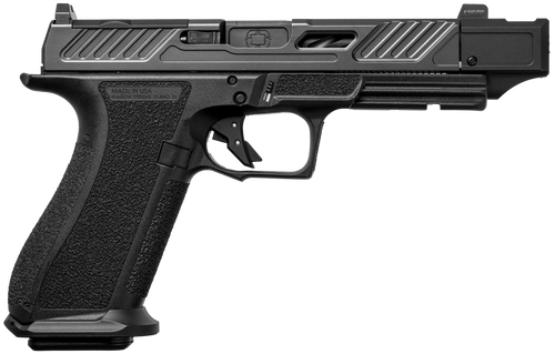 Shadow Systems SS2240CA DR920P Elite 9mm 10+1 Black Black Nitride Optic Cut/Serrated/Window Cut Stainless Steel Slide Black Black Interchangeable Backstrap Grip *CA Compliant                          