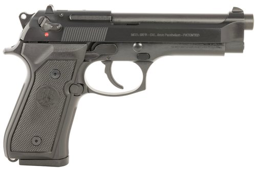 Beretta USA J92F300 92FS  Full Size Frame 9mm Luger 10+1 4.90" Black Steel Barrel, Black Bruniton Steel Serrated Slide, Black Bruniton Aluminum Frame, Ambidextrous                                     