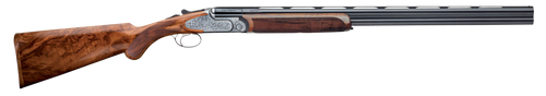 Rizzini USA 510128 Artemis Field Full Size 28 Gauge Break Open 3" 2rd 29" Gloss Blued Anodized Silver Engraved Steel Receiver, Fixed w/Prince of Whales Grip, Oiled Turkish Walnut Wood Stock           