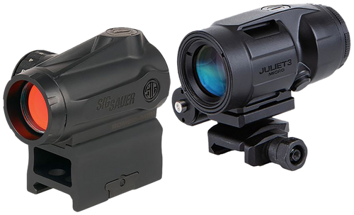 Sig Sauer Electro-Optics SORJMSR501 Romeo-MSR Gen II w/Juliet5 Micro Magnifier Black 1x20mm/5x42mm, 2 MOA Red Dot and Magnifier                                                                         