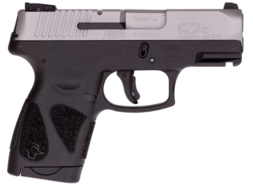 Taurus 1-G2S939 G2S  Compact Frame 9mm Luger 7+1 3.26" Matte Stainless Steel Barrel, Matte Stainless Steel Serrated Slide, Black Polymer Frame w/Accessory Rail, Black Polymer Grip                     