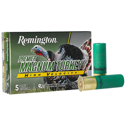 Remington Ammunition 28029 Premier Magnum Turkey High Velocity 12 Gauge 3" 1 3/4 oz 4 Shot 5 Per Box/ 20 Cs                                                                                             