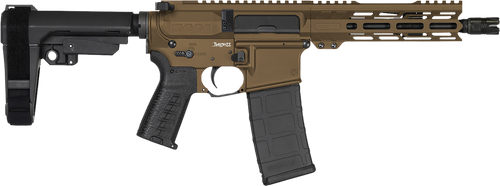 CMMG 30AF20AMB Banshee MK4 300 Blackout 30+1 8" Black Nitride Medium Taper Threaded Barrel, EML 7" M-LOK Handguards, Midnight Bronze Cerakote Aluminum Picatinny Rail Receiver, CMMG Zeroed Grips       