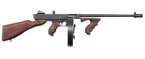 Auto-Ordnance T5P100D 1927A-1 Lightweight Deluxe .45 Cal 100+1 Fixed Walnut Wood Stock, Walnut Grip                                                                                                     