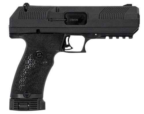 Hi-Point JXP10NTB JXP  10mm Auto 10+1 4.50" Black Steel Barrel, Black Powder Coated YC9 Styled/Serrated Steel Slide, Black Polymer Frame w/Picatinny Rail, Black Textured Polymer Grip                  
