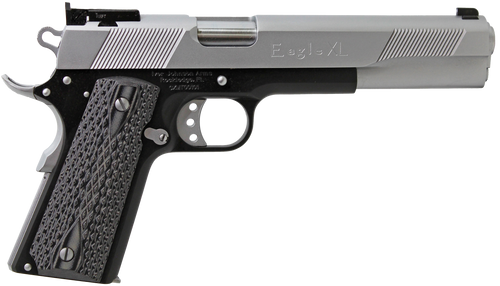 Iver Johnson Arms EAGLEXL10TT Eagle Deluxe 10mm Auto 8+1 6" Steel Barrel, Hard Chrome Serrated Steel Slide, Matte Black Steel Frame w/Beavertail, Black/Gray G10 Grip                                   