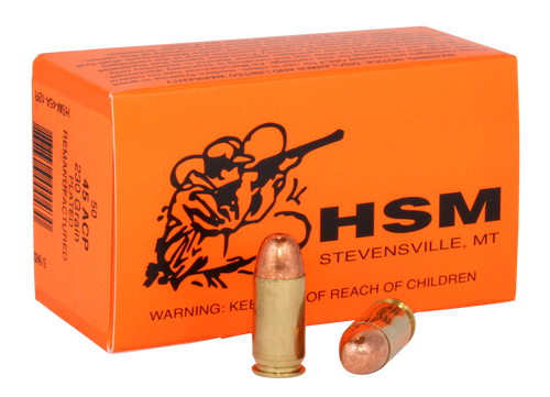 HSM 4512R Training  45 ACP 230 gr Full Metal Jacket 50 Per Box/ 20 Case                                                                                                                                 