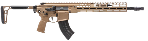 Sig Sauer RMCX762R16BLT MCX Spear LT 7.62x39mm 16" 28+1, Coyote, OEM Grip/Folding Stock, Rocksett Sig QD Suppressor Ready Flash Hider, Adj. Gas Block                                                   