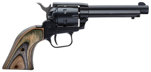 Heritage Mfg RR22CH4 Rough Rider  22 LR 6 Shot, 4.75" Black Oxide Steel Barrel, Simulated Case Hardened Zinc Alloy Frame, Black Oxide Cylinder, Camo Laminate Grip, Manual Safety, Exposed Hammer       