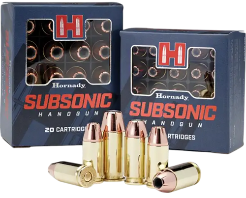 Hornady 90287 Subsonic Handgun 9mmLuger 147gr Hornady XTP Subsonic 25 Per Box/10 Case                                                                                                                   