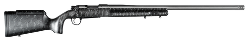 Christensen Arms 8010201500 Mesa Long Range 338 Lapua Mag 3+1 27" Threaded Barrel, Tungsten Gray Cerakote, Black with Gray Webbing Stock                                                                