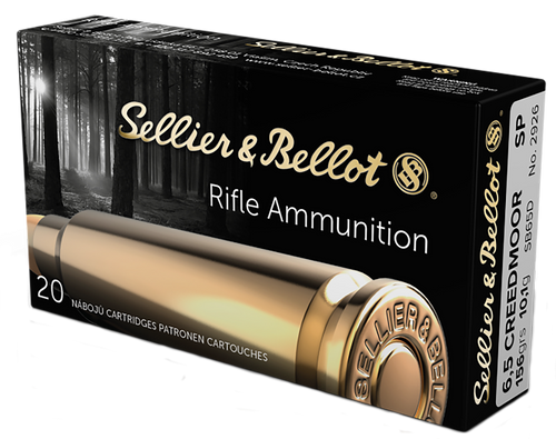 Sellier & Bellot SB65D Rifle  6.5Creedmoor 156gr Soft Point 20 Per Box/25 Case                                                                                                                          