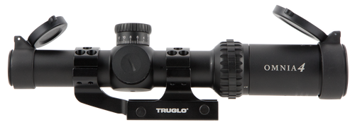 TruGlo TG-8514TLR Omnia Tactical Black Anodized 1-4x24mm 30mm Tube Illuminated APTR Reticle                                                                                                             