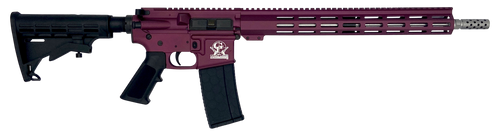 Great Lakes Firearms GL15223SSCHY AR-15  223 Wylde 16" Stainless 30+1, Black Cherry Rec, Black Stock & Grip                                                                                             