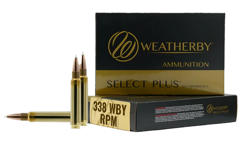 Weatherby H338225IL Select Plus  338WBY RPM 225gr InterLock 20 Per Box/10 Case                                                                                                                          