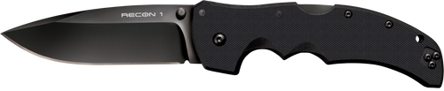 Cold Steel CS27BS Recon 1 4" Folding Spear Point Plain DLC Coated American S35VN Blade/Black G10 Handle Includes Pocket Clip                                                                             Cold Steel CS27BS Recon 1 4" Folding Spear Point Plain DLC Coated American S35VN Blade/Black G10 Handle Includes Pocket Clip