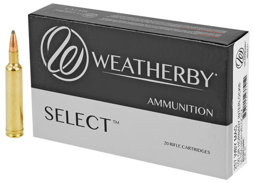 Weatherby H257100IL Select  257WthbyMag 100gr Hornady Interlock 20 Per Box/10 Case                                                                                                                      