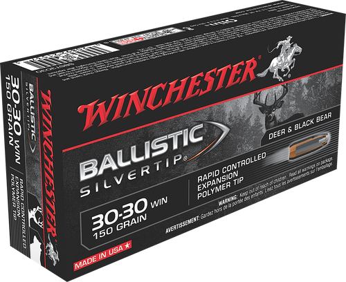 Winchester Ammo SBST3030 Ballistic Silvertip  30-30Win 150gr Rapid Controlled Expansion Polymer Tip 20 Per Box/10 Case                                                                                   Winchester Ammo SBST3030 Ballistic Silvertip  30-30Win 150gr Rapid Controlled Expansion Polymer Tip 20 Per Box/10 Case