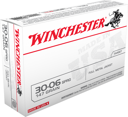 Winchester Ammo USA3006 USA  30-06Springfield 147gr Full Metal Jacket 20 Per Box/10 Case                                                                                                                