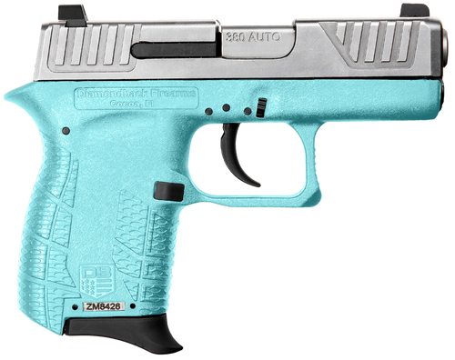 Diamondback DB0100E092 DB380 Gen4 Micro-Compact Frame 380 ACP 6+1, 2.80" Stainless Steel Barrel, Nickel Boron Serrated Stainless Steel Slide, Mint Polymer Frame w/Beavertail & Grip                    