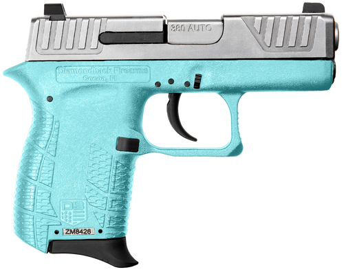 Diamondback DB0100E092 DB380 Gen4 Micro-Compact Frame 380 ACP 6+1, 2.80" Stainless Steel Barrel, Nickel Boron Serrated Stainless Steel Slide, Mint Polymer Frame w/Beavertail & Grip                    