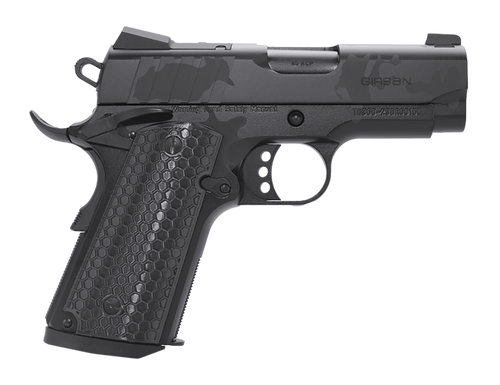 Girsan 391151 MC1911 SC Influencer Sub-Compact 45 ACP 6+1 3.40" Black Steel Barrel, Black Camo Optic Ready/Serrated Steel Slide & Frame w/Picatinny Rail & Beavertail, Black Polymer Grip               
