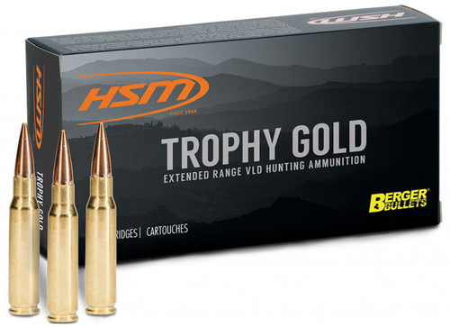 HSM TROPHY GOLD 6.5GREN 130GR BERGER VLD 20/25 HSM TROPHY GOLD 6.5GREN 130GR BERGER VLD 20/25