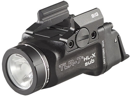 Streamlight 69504 TLR-7 HL-X SUB USB  Black 6000 Series Aluminum Sig P365/XL 1000 Lumens                                                                                                                