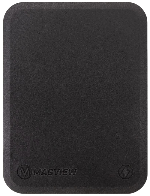 Magview 82028 Wireless Charging Phone Plate Black 2.50" x 3.25"                                                                                                                                         