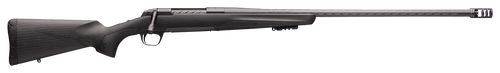 Browning 035543294 X-Bolt Pro Long Range 6.5 PRC 3+1 26" Skip Fluted Heavy  Barrel, Recoil Hawg Muzzle Brake, Spiral Fluted Bolt, Carbon Gray Elite Cerakote, Natural Carbon Fiber Stock                