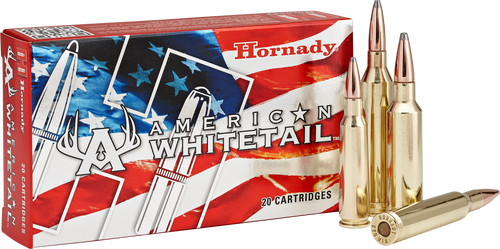Hornady 82204 American Whitetail  300WSM 165gr InterLock Round Nose 20 Per Box/10 Case                                                                                                                  
