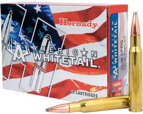 Hornady 8108 American Whitetail  30-06Springfield 150gr InterLock Spire Point 20 Per Box/10 Case                                                                                                        
