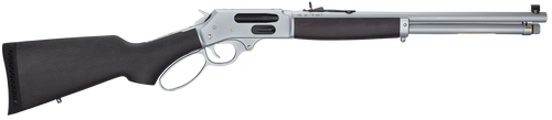 Henry H010GAW Side Gate All Weather Full Size 45-70 Gov 4+1 18.43" Hard Chrome Plated Steel Barrel, Satin Hard Chrome Steel Receiver, Stained Hardwood Stock Right Hand                                 
