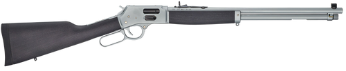 Henry H012GCAW Big Boy All Weather Side Gate Full Size 45 Colt (Long Colt) 10+1 20" Hard Chrome Plated Steel Barrel, Satin Hard Chrome Steel Receiver, Stained Hardwood Wood Stock Right Hand           