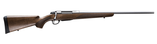 Tikka JRTXA71520MT T3x Hunter Full Size 243 Win 3+1 20" Matte Stainless Fluted Threaded Barrel, Matte Drilled & Tapped Stainless Steel Receiver, Fixed Oiled Walnut Wood Stock, Right Hand              