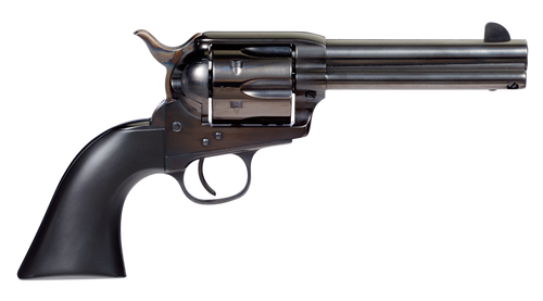 Taylors & Company 555161 Devil Anse  45 Colt (LC) Caliber with 4.75" Blued Finish Barrel, 6rd Capacity Blued Finish Cylinder, Color Case Hardened Finish Steel Frame & Matte Black Wood Grip            