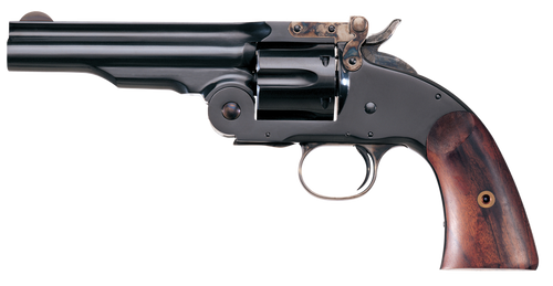 Taylors & Company 550664 Second Model Schofield 45 Colt (LC) Caliber with 5" Barrel, 6rd Capacity Cylinder, Overall Blued Finish Steel & Walnut Grip                                                    