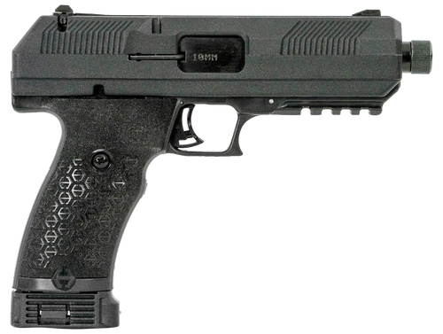 Hi-Point JXP10 JXP  10mm Auto 10+1, 5.20" Black Steel Threaded Barrel, Black Powder Coated YC9 Styled/Serrated Steel Slide, Black Polymer Frame w/Picatinny Rail, Black Textured Polymer Grip           
