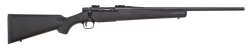 Mossberg 27838 Patriot  Full Size 243 Win 5+1 22" Matte Blued Fluted Barrel, Drilled & Tapped Matte Blued Stainless Steel Receiver, Black Fixed Synthetic Stock, Right Hand                             