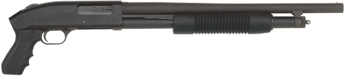 Mossberg 51340 500 JIC Cruiser 12 Gauge Pump 3" 5+1 18.50" Matte Blued Steel Barrel, Matte Blued Stainless Steel Receiver, Black Fixed w/Pistol Grip Synthetic Stock, Survival Kit In A Can             