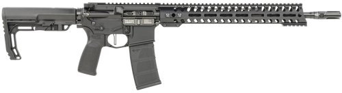 Patriot Ordnance Factory 01644 Minuteman Direct Impingement 5.56x45mm 30+1 16.50" Nitride Treated Threaded Barrel, Black Hard Coat Anodized Receiver, Synthetic 6 Position MFT Minimalist Stock         